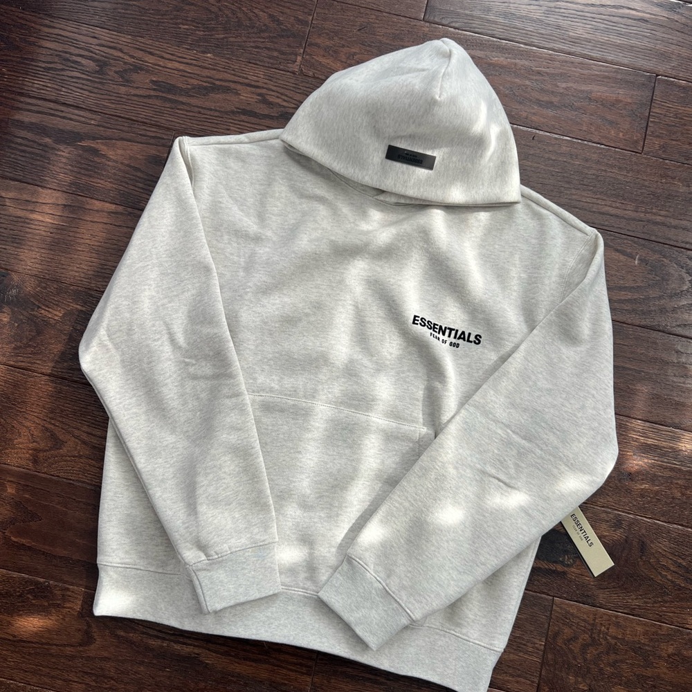 Fear of God Essentials Light Gray Sweatshirt